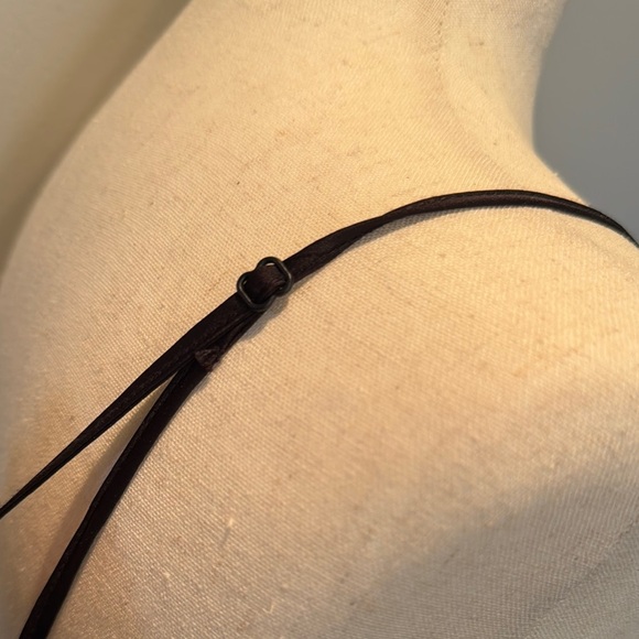 Hippie Rose Black silky Lace Trim Camisole Top NWT M - Picture 7 of 11